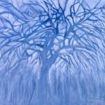 Abstract painting of a tree.