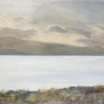 Landscape of a lake and sky.