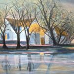 Painting of a farmhouse