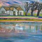 Painting of a farmhouse