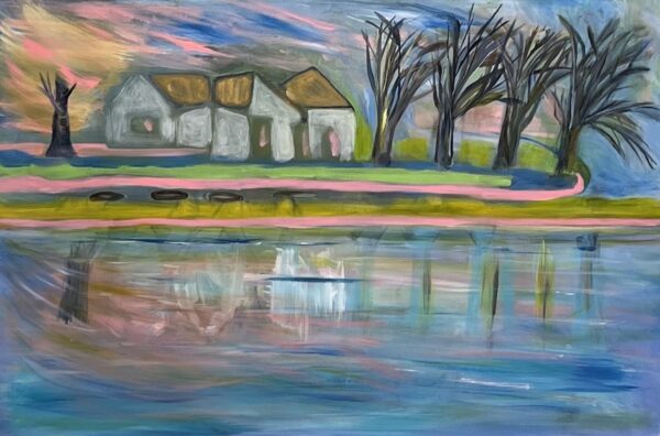 Painting of a farmhouse