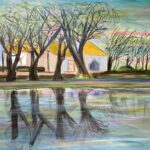 Painting of a farmhouse