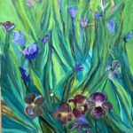 Painting of Iris flowers