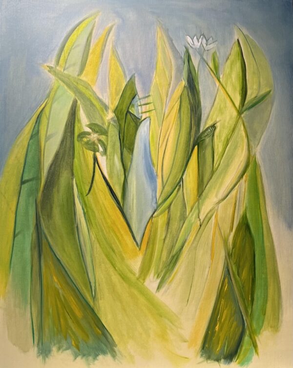 Painting of yellow flowers