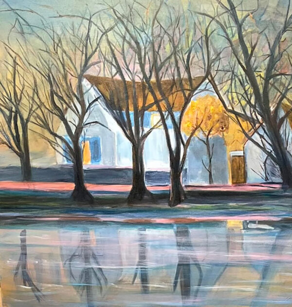 Painting of a farmhouse