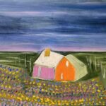 Painting of farm house